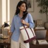 Lux Boat Tote - Merlot